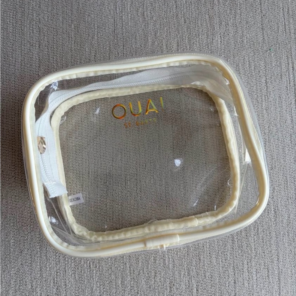 OUAI Zip Up Makeup Bag New Condition